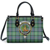 MacThomas Ancient Tartan Crest Leather Handbag